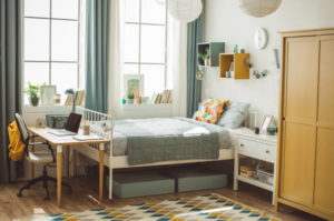 Modern dorm room